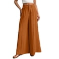 thumbnail image 3 of RongHuan Wide Leg Pants for Womens 2026 High Waisted Dress Pant Flowy Work Business Palazzo Pants with Pockets, 3 of 9