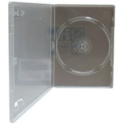 USDISC DVD Cases Standard 14mm Premium, Single 1 Disc, Super Clear, Pack Of 5