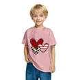 thumbnail image 4 of Girls Tops Summer Short Sleeve Round Neck T Shirts Basic Tee for Kids, 4 of 4