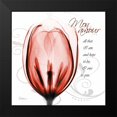 thumbnail image 2 of Koetsier, Albert 12x12 Black Modern Framed Museum Art Print Titled - Happy Tulip in Red - Mon Amour, 2 of 5