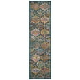 thumbnail image 3 of SAFAVIEH Madison Britton Geometric Floral Area Rug, Blue/Orange, 6' x 9', 3 of 11