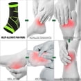 thumbnail image 4 of Protección de tobillo deportiva de nailon para hombres y mujeres, protección de tobillo fija, elástica, transpirable, de cuatro lados, para deportes, 4 of 5