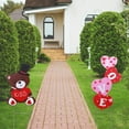 thumbnail image 2 of Valentines Day Decorations Outdoor, Bear Decorative Garden Stakes for Valentines Day Decor, Yard Sign for Home Outside Lawn Porch Anniversary Wedding Party Pink, 2 of 5
