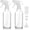 Clear, variant on Glass Bottles 16.9oz Empty Bottle Mist/Stream Spraying Small Refillable Containers for Hair Care, Cleaning Solutions, , Essential Oils 1 Pack (Brown-1, 16.9oz)