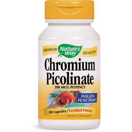 Nature's Way Chromium Picolinate 200 mcg, 100 Ct