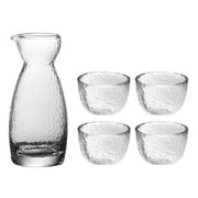 1 Set Japanese Style Creative Sake Cups Pot Kit Wine Glass (Transparent)