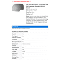 thumbnail image 2 of Left Door Mirror Glass - Compatible with 2007 Chevy Silverado 2500 HD Classic, 2 of 2