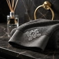 thumbnail image 6 of Solid-colored Embroidery Edge Towel, Soft Water-absorbent Quick-drying Towel, for Bathroom Restroom Hotel Travel Camping Face Wash Wet Hair Wipe, 6 of 6