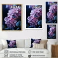 thumbnail image 4 of Designart "Lilac Charm In Moonlit Whispers II" Lilacs Floater Framed Canvas Prints, 4 of 5