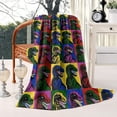 thumbnail image 2 of Colorful PopArt Dinosaurs Pattern Blanket,Comfortable Soft Lamb Wool Throw Blanket,All Season,Warm Lightweight Blankets for Sofa Bed Couch Living Room Chair,40"x50", 2 of 4