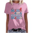 thumbnail image 1 of Elegante blusa de manga corta con cuello redondo y manga abullonada para mujer OAVQHLG3B Store  lin121212, 1 of 4