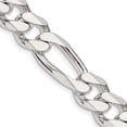 thumbnail image 7 of 925 Sterling Silver 10.75mm Figaro Chain 24 Inch, 7 of 7
