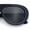 All Black, variant on Retro Futurism Bold Flat Top Thick Plastic Racer Fashion Sunglasses [All Black]
