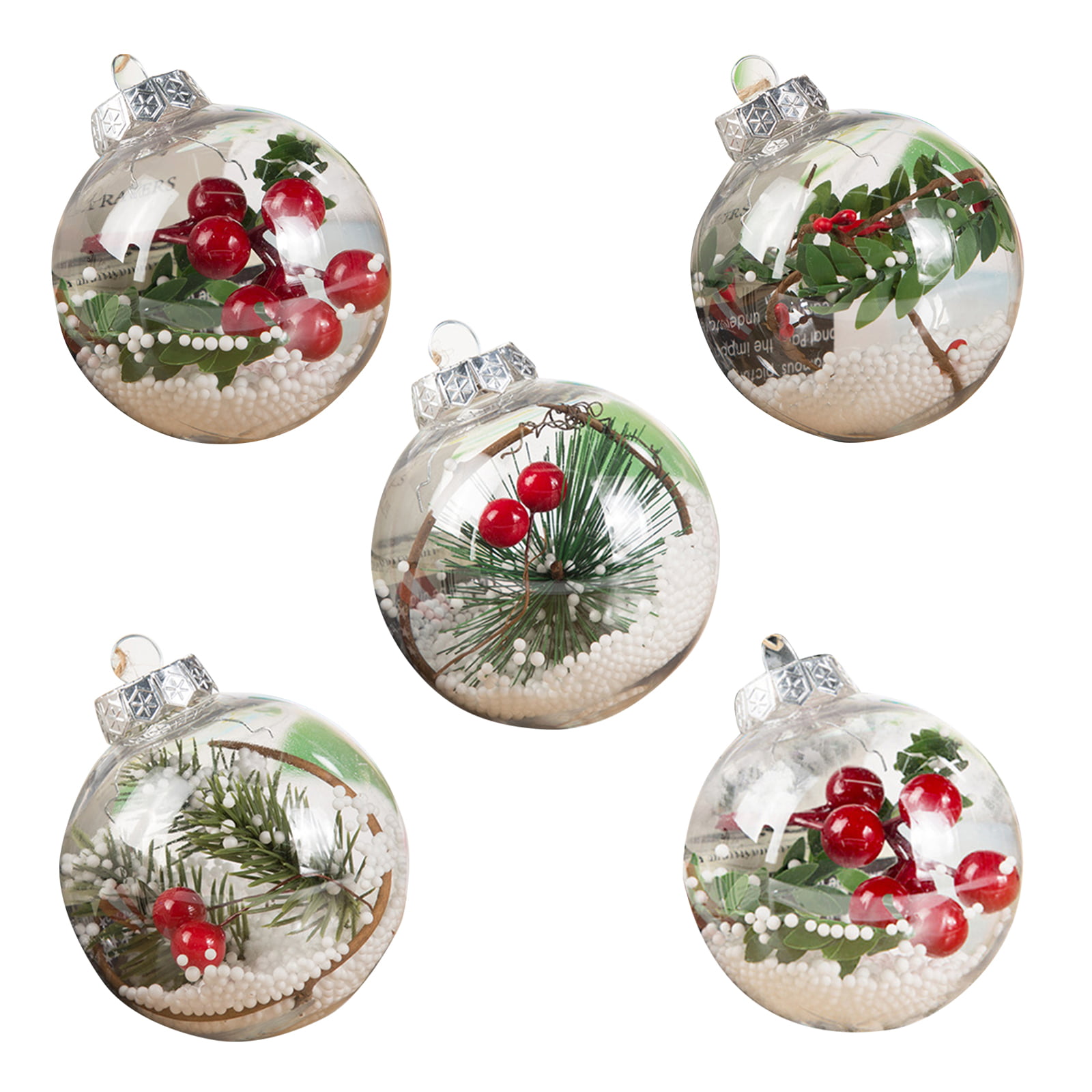 5Pcs/lot Mini Christmas Tree Festival Home Party Ornaments Xmas Decoration Gift 