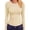 Beige, variant on Women's Fashion Ribbed Crew Neck Long Sleeve Top, Slim Fitted Stretchy Basic Undershirt, Soft Compression Layering Tee for Fall Winter Casual Work Outfits Camel S