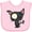 AD-Pink, variant on Inktastic Goth Animals Pets Black Cat Boys or Girls Baby Bib