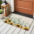 thumbnail image 5 of Rectangle Area Rug 2x3ft,Farm Sunflower Eucalyptus Leaves Washable Carpet Non-Slip Runner Accent Rugs Indoor Floor Mat for Bedroom Living Room Decor,Rustic Plants Retro Linen, 5 of 9