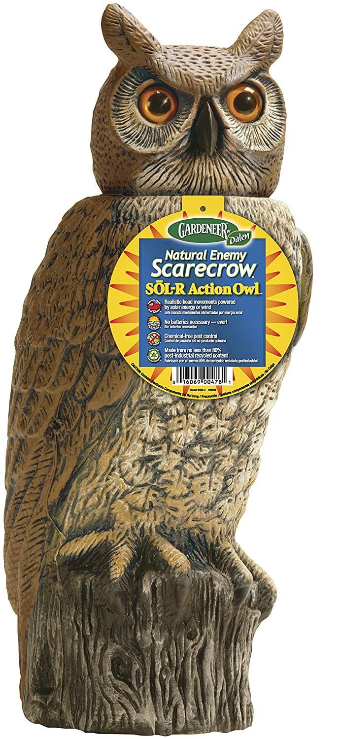 Gardeneer 784672887786 Dalen Rho4 Natural Enemy Scarecrow Rotating Head Owl 18 for sale online 