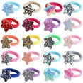 thumbnail image 1 of Hair Tie Star Sparkle 20PCS Elastic Cute Hair Rope Ponytail Holder for Children, 1 of 10