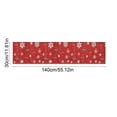 thumbnail image 3 of AuroraX Christmas Table Runner 55 Inches Long Cozy Red Christmas Tree Table Runner Xmas Winter Merry Dining Small Farmhouse Table Runner Decoration for Home Party, 3 of 6