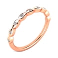 thumbnail image 3 of Diamond 1/10 ct tw Stackable Ring in 14K Rose Gold, 3 of 4