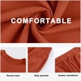 thumbnail image 4 of Cueply Lounge Sets for Women 2 Piece Outfits Sweatsuits Set Long Sleeve Wide Leg Pants with Pockets, 4 of 9