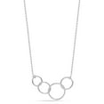 thumbnail image 3 of LeCalla 925 Sterling Silver Four Circle Necklace, Interlocking Infinity Circles 40th Birthday Gifts for Women, Four Rings for Four Decades, Gift for 40 Year Old Woman 18" Inches, 3 of 5