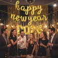 thumbnail image 3 of Globos Mokesova de Papel Metálico Dorado de 16" Feliz Año Nuevo 2026, 3 of 7
