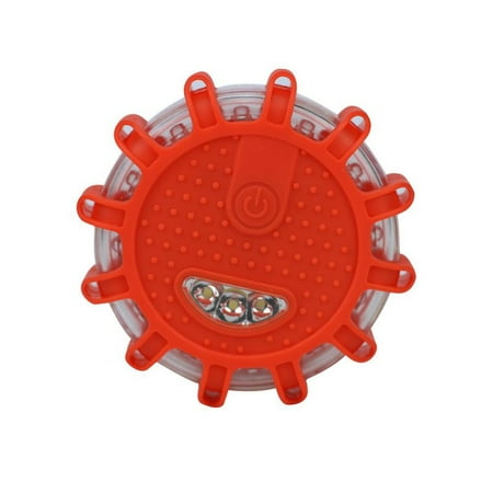 Road Lamp - Cluxwal LED Road Flares, Magnetic Base Flashing Warning Lamp Roadside Emergency Disc Marine Flashing Warning Lamp