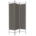 thumbnail image 2 of vidaXL 3-Panel Room Divider Anthracite 120x200 cm Fabric, 2 of 5