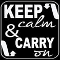 thumbnail image 2 of Greene, Taylor 20x20 White Modern Wood Framed Museum Art Print Titled - Keep Calm, 2 of 4