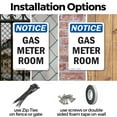 thumbnail image 3 of (2 Pack) Gas Meter Room OSHA Notice Sign 7 Inch X 10 Inch Indoor / Outdoor Rust-Free Aluminum Metal Signs for Workplace, Workshop, and Construction Site, Made in the USA, 3 of 8