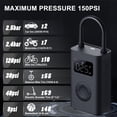 thumbnail image 4 of Compresor de aire eléctrico portátil Xiaomi 150 PSI Tire, 4 of 7