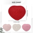 thumbnail image 3 of Valentine's Day Heart Coasters, Binkne Heart Handmade Cotton Coasters - Cute Valentine's Drink Accessories for Home, Restaurant, Tea, Coffee Bar Decoration, 3 of 5