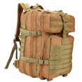 thumbnail image 2 of Mochila táctica militar marrón para aventuras al aire libre, capacidad de 40 l, construcción duradera de 900 D, 2 of 8