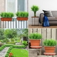 thumbnail image 4 of Artificial Wheat Grass Fake Plants Outdoor, UV Resistant Fake Grass Artificial Greenery Stems Plastic Shrubs for Patio Garden Farmhouse Front Porch Home Window Box Decor, 10 Bundles, 4 of 4