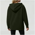 thumbnail image 6 of Hoodies for Women Oversized Casual Sweatshirts Pullover Long Sleeve Women's Hoodies Solid Color Cotton Lined Tunic Tops with Front Pockets Plus Size Available S-XXL, 6 of 9