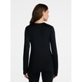 thumbnail image 3 of ClimateRight by Cuddl Duds Women's Warm Plush Warmth Thermal Crewneck Base Layer Top, Sizes XS-4X, 3 of 7