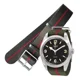 thumbnail image 1 of Correa Lona Nylon Verde Con Franja Roja Compatible Con Tudor, 1 of 8