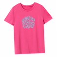 thumbnail image 2 of Camiseta de manga corta para mujer con cuello redondo para desplazamientos a la calle y a la playa XL, 2 of 8