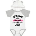 thumbnail image 3 of Inktastic Queens Are Born in July Boys or Girls Baby Bodysuit, 3 of 5