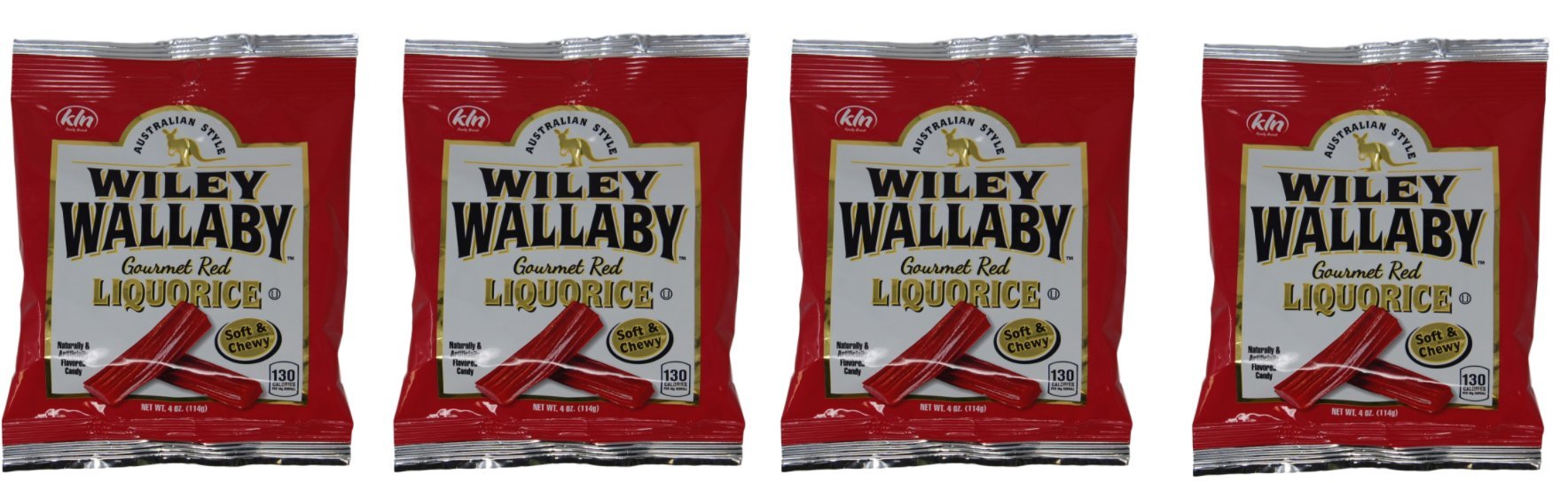 Red Licorice, Australian Style 4 oz 4 Pack (Made in USA) Walmart