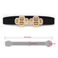 thumbnail image 3 of Women Metal Floral Buckle Textu Cinch Belt Bloe Ornament, 3 of 4