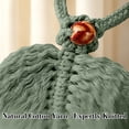 thumbnail image 5 of Bohemian Handwoven Leaf Curtain Tieback Strap, Polyester Tassel Curtain Holder with Bead Buckle for Home Decor Homestay Style, 5 of 6