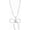 B, variant on Bow Necklace for Women Gold Plated Bowknot Pendant Necklace Dainty Beads Chain Pendant Necklaces Fashion for Women