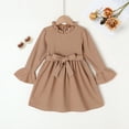 thumbnail image 2 of Younger Tree Baby Girl Fall Winter Dress Long Sleeve Turtleneck Vintage Knit Sweater Dress Little Girl Dresses Skirt Outfit Set for 6-7T, 2 of 7