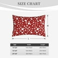 thumbnail image 4 of Naloa Red Christmas Cheer. Pillowcase, Throw Pillowcase, Wrinkle-Free, Stain-Resistant with Hidden Zipper for Bedroom Sofa-14"x20", 4 of 6