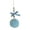 Blue, variant on Five Pointed Star Key Chains Plush Ball Shapes Keyrings Bows Pendant for Women