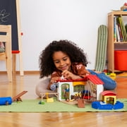 schleich Farm World - مجموعة ألعاب فندقية مكونة من 54 قطعة لحيوانات الأطفال مع حيوانات أليفة وحارس وإكسسوارات - مجموعة ألعاب حيوانات تعليمية للأطفال بعمر 3+ عامًا