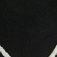 thumbnail image 6 of LR Home Small Over-tufted Diamond Indoor Square Pouf, Black/White, 18" x 18" x 14", 6 of 10